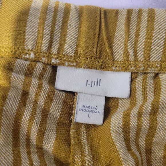 J Jill linen striped shorts, size Large - Picture 5 of 9